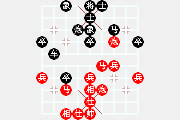 象棋棋譜圖片：狼爸爸[503933045] -VS- 百思不得棋解[1076002090] - 步數(shù)：40 