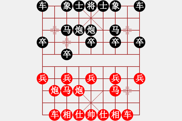 象棋棋譜圖片：09-01-31 henry[1033]-勝-象棋李小龍[1013] - 步數(shù)：10 