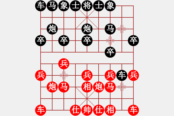 象棋棋譜圖片：死神曼多恩[紅] -VS- 負分太后 魚[黑](2) - 步數(shù)：10 