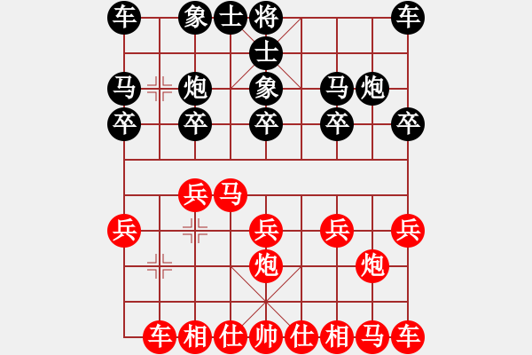 象棋棋谱图片：R2 14 卢俊宇 先胜 杨嘉烨.XQF - 步数：10 