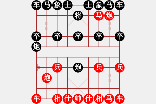 象棋棋譜圖片：?jiǎn)翁狁R破雙炮過河緩出車 - 步數(shù)：13 