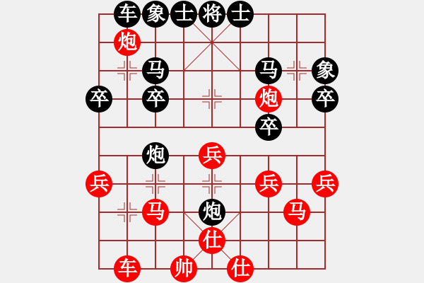 象棋棋譜圖片：ledayong負(fù)luoguoxin-飛相對(duì)右正馬20201103 - 步數(shù)：30 