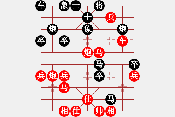 象棋棋譜圖片：中炮直橫車(chē)對(duì)屏風(fēng)馬黑先鋒馬補(bǔ)左士（紅勝） - 步數(shù)：50 