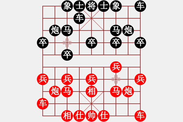 象棋棋譜圖片：起馬對挺卒黑跳右馬（旋風(fēng)12層先勝巫師專業(yè)級） - 步數(shù)：10 