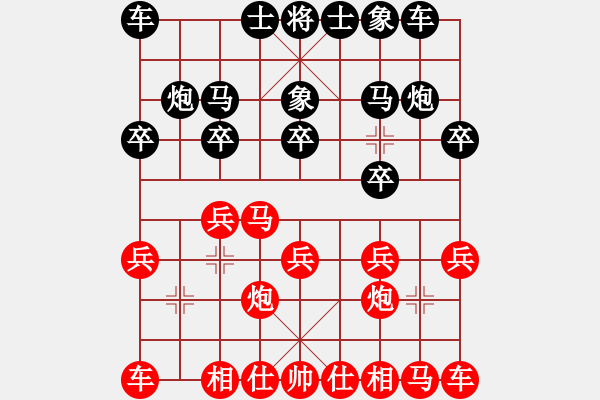 象棋棋譜圖片：719局 E02- 仙人指路進(jìn)右馬對(duì)飛象-小蟲引擎23層(2690) 先勝 荀彧(2050) - 步數(shù)：10 