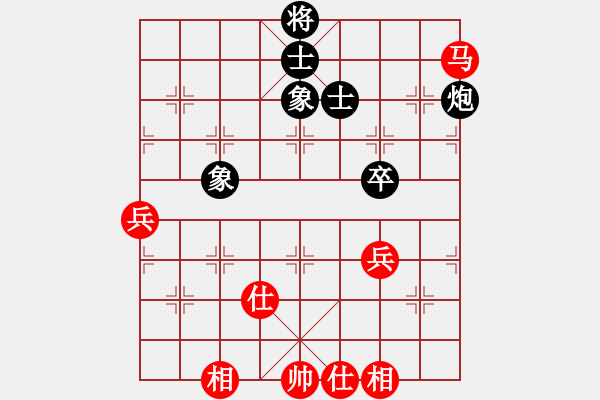 象棋棋譜圖片：heshang(1段)-和-譜論變(1段) - 步數(shù)：60 