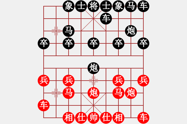 象棋棋譜圖片：一日就是一天[346652683] -VS- 橫才俊儒[292832991] - 步數(shù)：10 