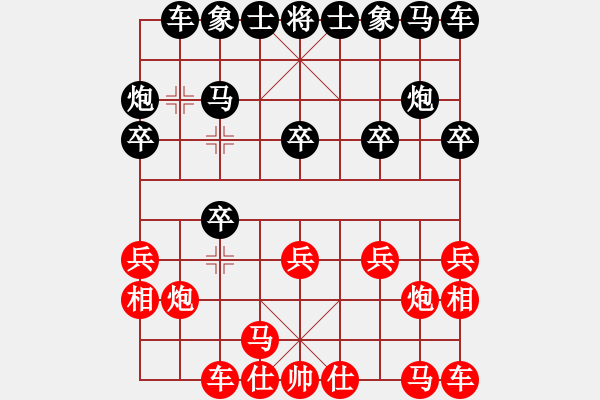 象棋棋譜圖片：雙飛燕布局 飄絮＆夢 勝 棋迷 - 步數(shù)：10 