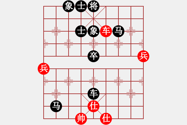 象棋棋譜圖片：250局 E04- 仙人指路對士角炮或過宮炮-BugChess19-04-09 x64 NO SS - 步數(shù)：80 