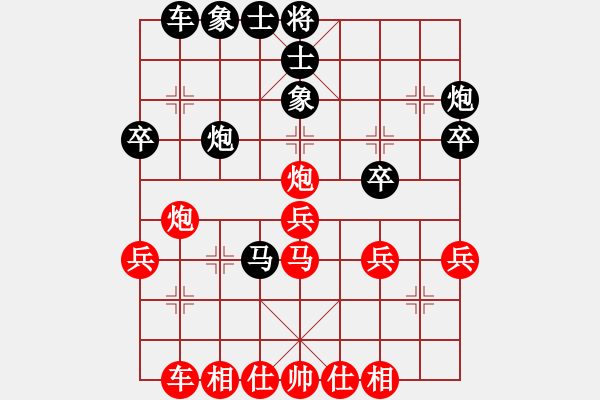 象棋棋譜圖片：列炮局（業(yè)四升業(yè)五評(píng)測(cè)對(duì)局）我先勝 - 步數(shù)：40 