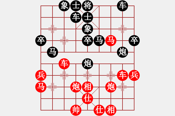 象棋棋譜圖片：魯大將軍紅負(fù)葬心【仕角炮對(duì)進(jìn)７卒】 - 步數(shù)：50 