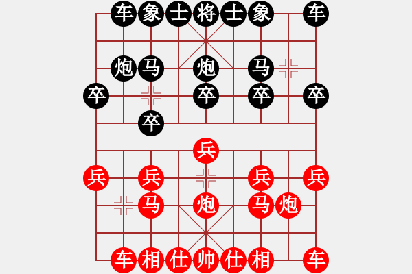 象棋棋譜圖片：aini 負(fù) 紫薇花對(duì)紫微郎 - 步數(shù)：10 