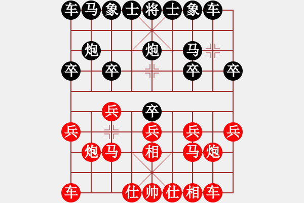 象棋棋譜圖片：武明一 先勝 袁熙祥 - 步數(shù)：10 