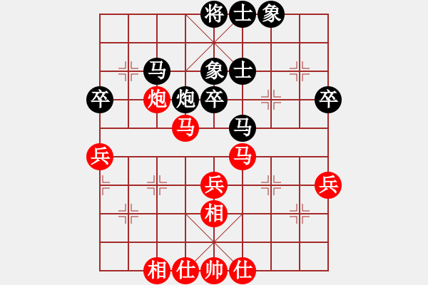 象棋棋譜圖片：朱琮思     先和 俞云濤     - 步數(shù)：40 