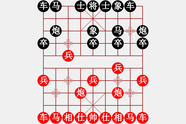 象棋棋譜圖片：初學(xué)者之一(4段)-負(fù)-瑞雪(4段) - 步數(shù)：10 