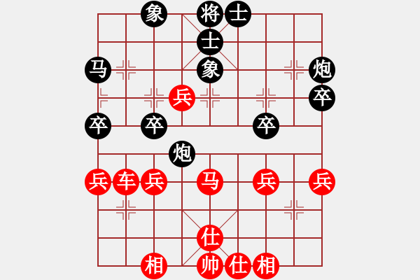 象棋棋譜圖片：飛躍無限[紅] -VS- 棄馬13[黑] - 步數(shù)：40 