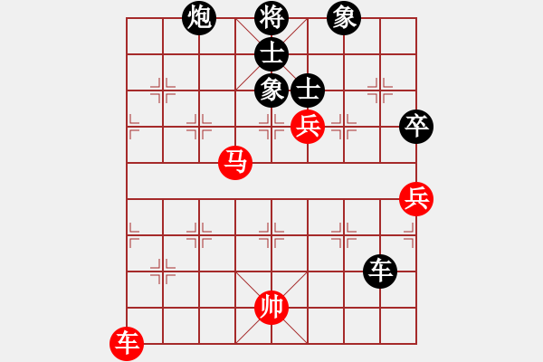 象棋棋譜圖片：怕瓦落地55555[紅] -VS- 節(jié)制東吳[黑] - 步數(shù)：100 