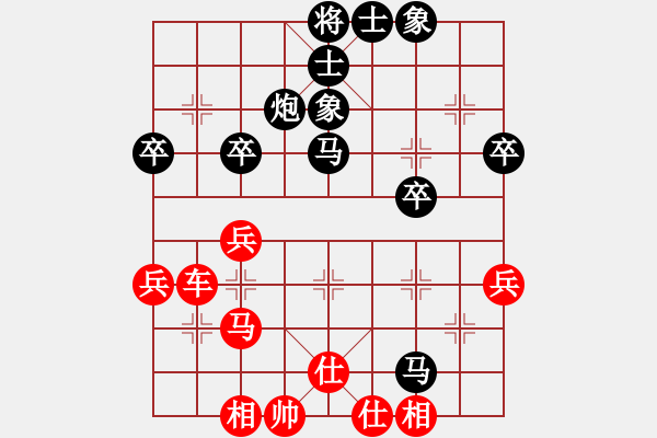 象棋棋譜圖片：‖棋家軍‖林[1625297104] -VS- ‖棋家軍‖詩棋[892347242] - 步數(shù)：40 