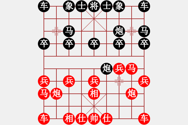 象棋棋谱图片：万春林 先和 陆伟韬 - 步数：10 