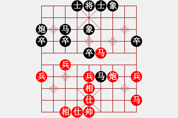 象棋棋譜圖片：得兩先實(shí)現(xiàn)夢想對鴨舌帽（中炮對左馬盤河紅左橫車，黑補(bǔ)右士） - 步數(shù)：60 