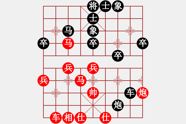 象棋棋譜圖片：毛宇(人王)-負(fù)-品棋斷劍神(月將)中炮過(guò)河車互進(jìn)七兵對(duì)屏風(fēng)馬右炮過(guò)河 - 步數(shù)：40 