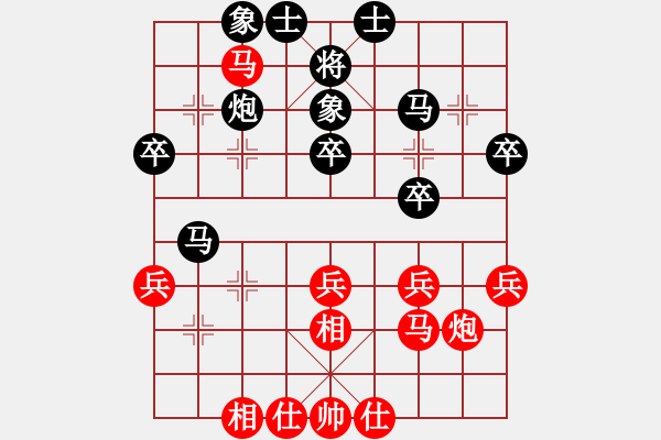 象棋棋譜圖片：千古傳奇(3段)-負(fù)-坐兩輛車(chē)(7段) - 步數(shù)：40 