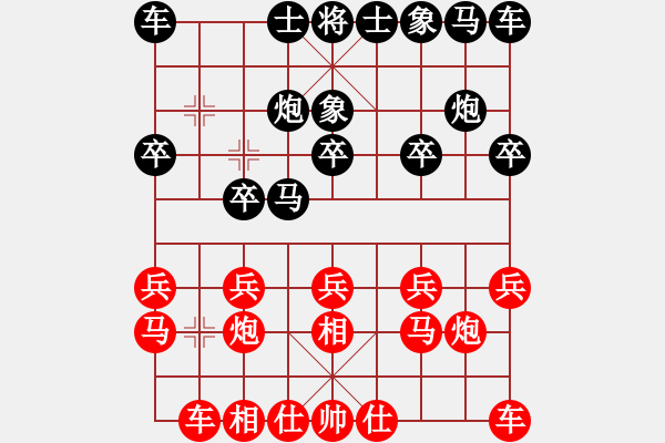 象棋棋譜圖片：☆象聯(lián)☆東邪[紅] -VS- 玄燁[黑] - 步數(shù)：10 