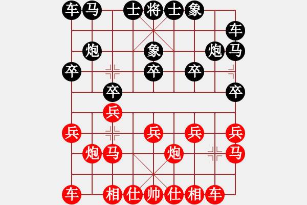 象棋棋譜圖片：杭州燃?xì)饧瘓F(tuán)隊(duì) 王文君 和 上海棋院隊(duì) 宇詩琪 - 步數(shù)：10 