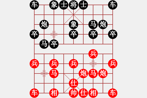 象棋棋谱图片：快棋第九名(5段)-胜-江西杀手(3段) - 步数：10 