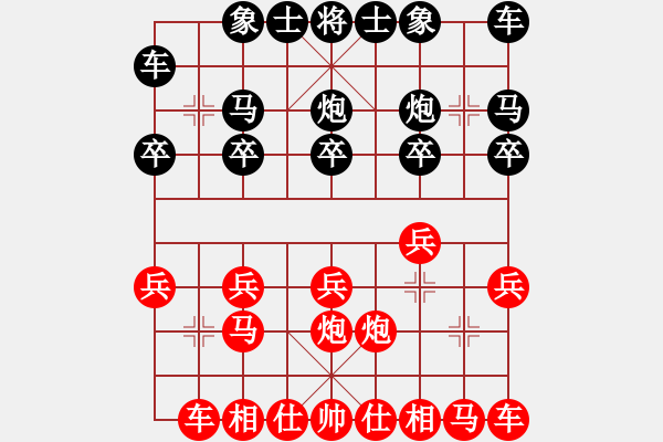 象棋棋譜圖片：進(jìn)兵對卒底炮轉(zhuǎn)順跑 nzbdwmsuna 勝 清風(fēng)一屢 - 步數(shù)：10 