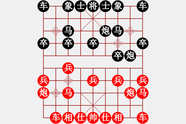 象棋棋譜圖片：王國敏 先勝 惲偉光 - 步數(shù)：10 