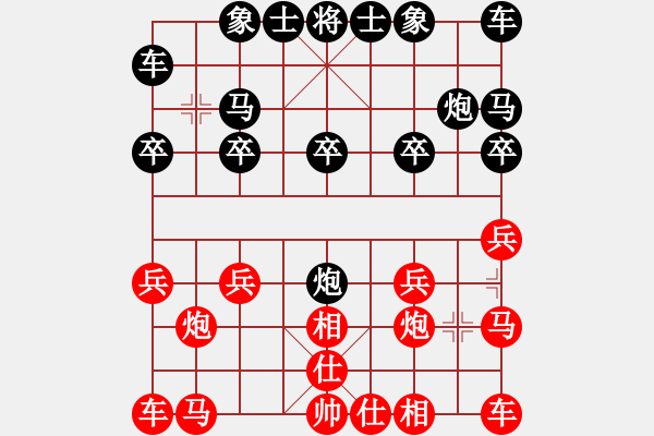 象棋棋譜圖片：yang_3820[382925349] -VS- 橫才俊儒[292832991] - 步數(shù)：10 