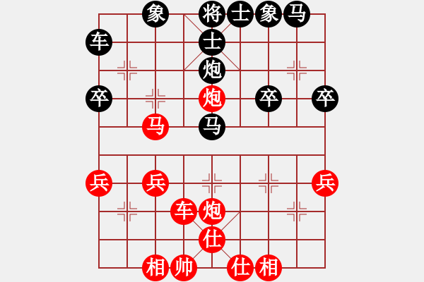 象棋棋譜圖片：中炮三兵對(duì)屏風(fēng)馬 - 步數(shù)：31 