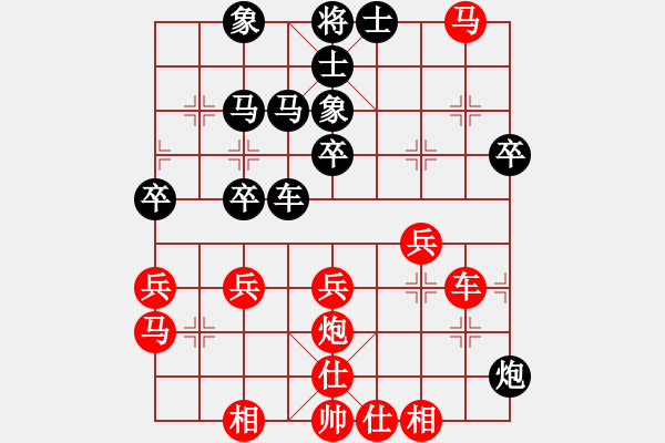 象棋棋譜圖片：運(yùn)馬吃卒兵爭(zhēng)先 - 步數(shù)：0 