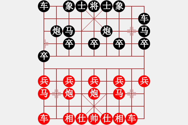 象棋棋譜圖片：葬心紅勝人之初115【中炮對(duì)士角炮轉(zhuǎn)單提馬】 - 步數(shù)：10 