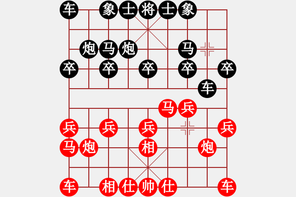 象棋棋譜圖片：國(guó)家女特大(4段)-負(fù)-鬼臉兒杜興(6段) - 步數(shù)：10 