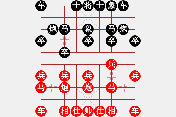 象棋棋譜圖片：張三[紅] -VS-行者必達 [黑]疏忽大意shu - 步數(shù)：10 