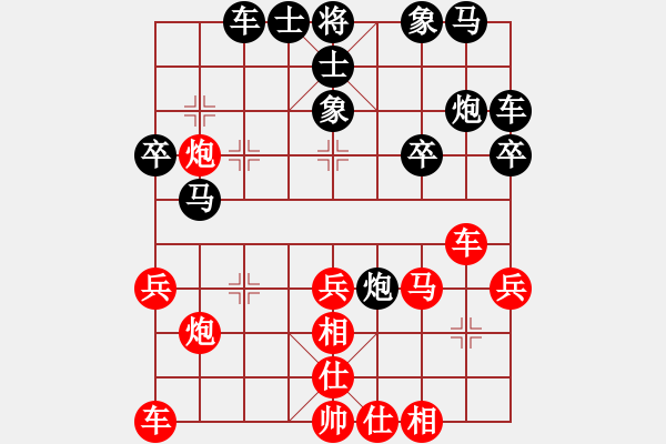 象棋棋譜圖片：Ti n nh 226;n ch 7881; l 7897; 273; 7889;i t - 步數(shù)：30 