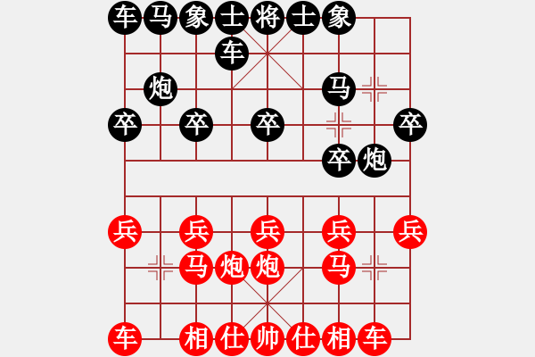 象棋棋譜圖片：棋奇妙手(9段)-和-吃魚魚(9段) - 步數(shù)：10 