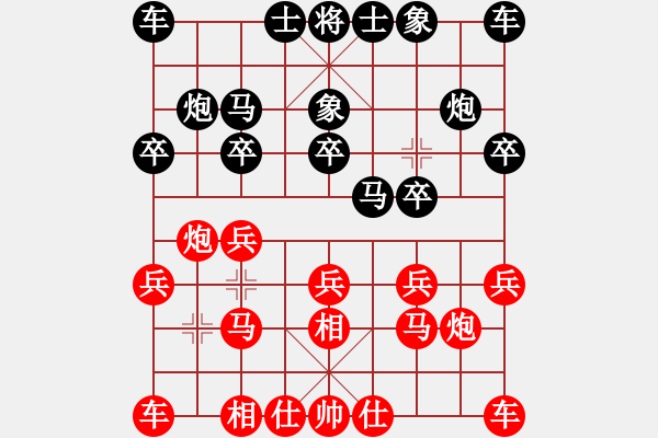 象棋棋譜圖片：飄絮＆夢(mèng)[2570383545] -VS- 金蛇郎君[1394274742] - 步數(shù)：10 