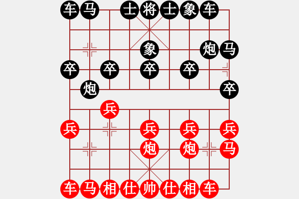 象棋棋譜圖片：倉(cāng)空井也空(2段)-和-黃笑(3段) - 步數(shù)：10 