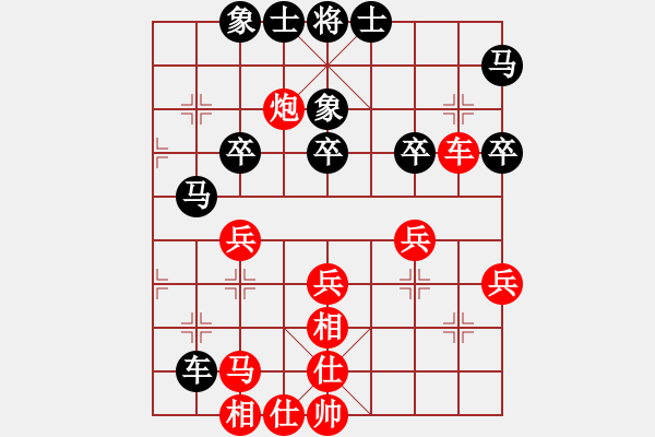 象棋棋谱图片：女子组：六4 上海董嘉琦先和河北王子涵 - 步数：40 