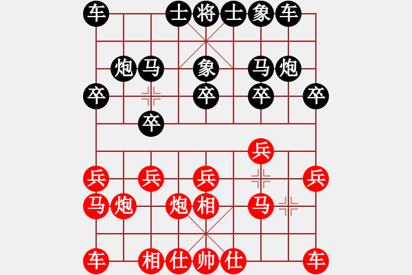 象棋棋谱图片：林嘉欣 先胜 余婷婷 - 步数：10 