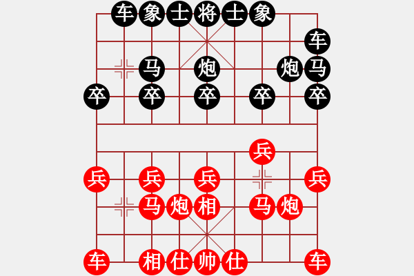 象棋棋谱图片：罗春阳 先和 李进 - 步数：10 