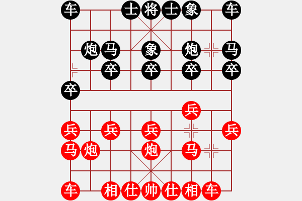 象棋棋譜圖片：仙人指路（業(yè)四升業(yè)五評測對局）我先勝 - 步數(shù)：10 