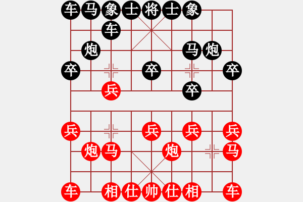 象棋棋譜圖片：石油體協(xié) 薛文強(qiáng) 和 廣東 程宇東 - 步數(shù)：10 