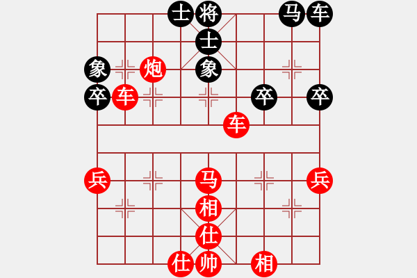 象棋棋譜圖片：雙炮串打得子勝偏鋒炮王[紅] -VS- jmhuaxun[黑] - 步數(shù)：53 