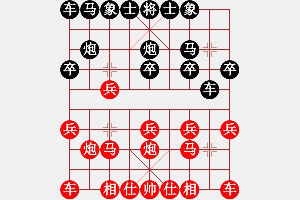 象棋棋譜圖片：趙傳國     先勝 修過       - 步數(shù)：10 