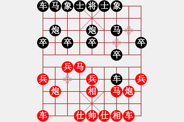 象棋棋譜圖片：中局欣賞―屏風(fēng)馬挺七卒對中炮直車 - 步數(shù)：0 