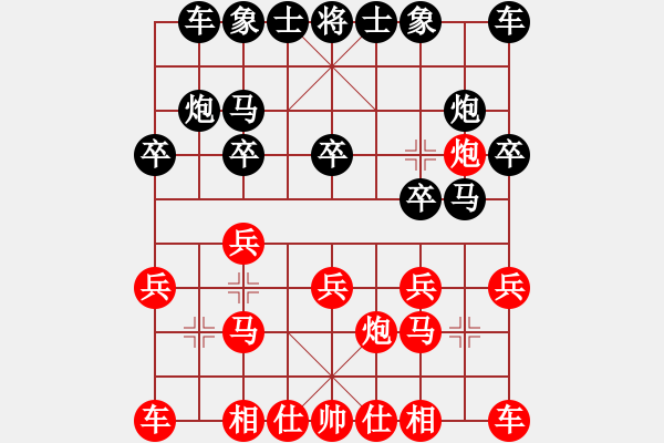 象棋棋譜圖片：鐵道游擊包(7段)-勝-天創(chuàng)(9段)過(guò)宮炮對(duì)進(jìn)左馬 - 步數(shù)：10 